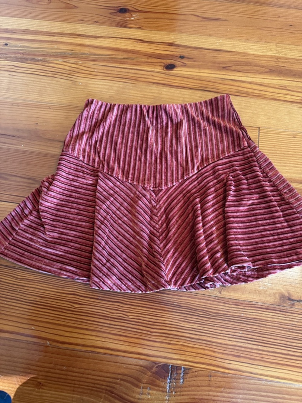 Free People Women's Ribbed Flared Skirt